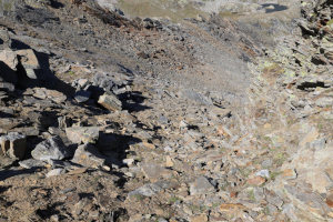 Via di discesa dal Pizzo del Ghiacciaio di Sasso Nero