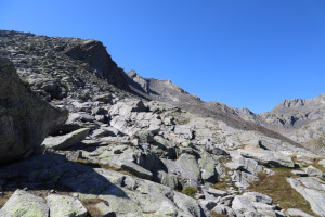 Via di salita al Pizzo del Ghiacciaio di Sasso Nero