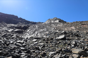 Via di salita al Pizzo del Ghiacciaio di Sasso Nero