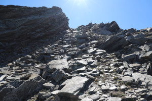 Via di salita al Pizzo del Ghiacciaio di Sasso Nero