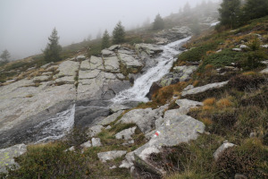 Fiume da attraversare prima dell'Alpe Lòcia