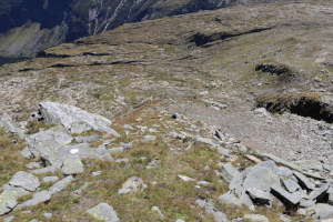 Via di discesa dal Pizzo Forno