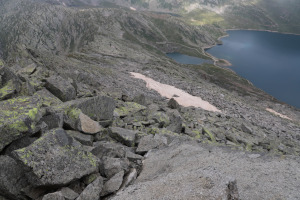 Via di discesa dal Pizzo del Lago Scuro