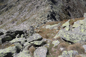 Via di discesa dal Pizzo d'Orsino