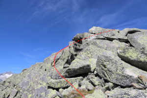 Via di salita al Pizzo d'Orsino (con tracciato)