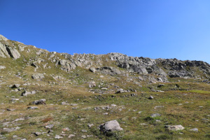 Via di salita all'anticima sud-ovest del Pizzo d'Orsino