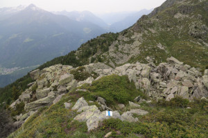 Via di discesa verso il Passo dei Laghetti