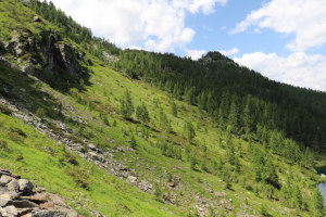 Via di discesa dal Pizzo Sascòla