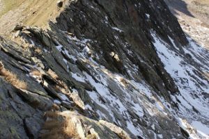 Tratto ghiacciato sotto la Bassa di Pos Lèi