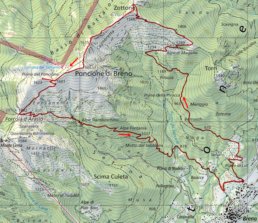 Carte du Chemin