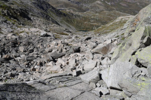 Via di discesa dal Poncione dei Laghetti Via di discesa dal Poncione dei Laghetti