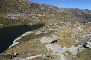 Via di discesa dal Poncione dei Laghetti Via di discesa dal Poncione dei Laghetti