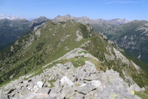 Cresta verso il Poncione del Rosso