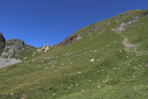 Salita verso la Bocchetta di Sasso Bianco