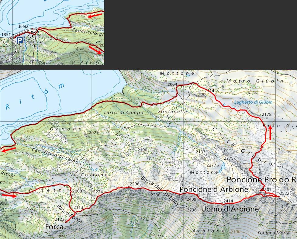 Carte du Chemin