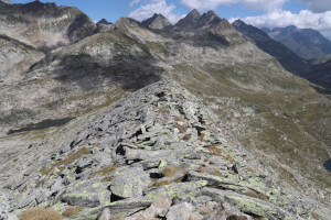Cresta nord-est della Punta Negra Cresta nord-est della Punta Negra