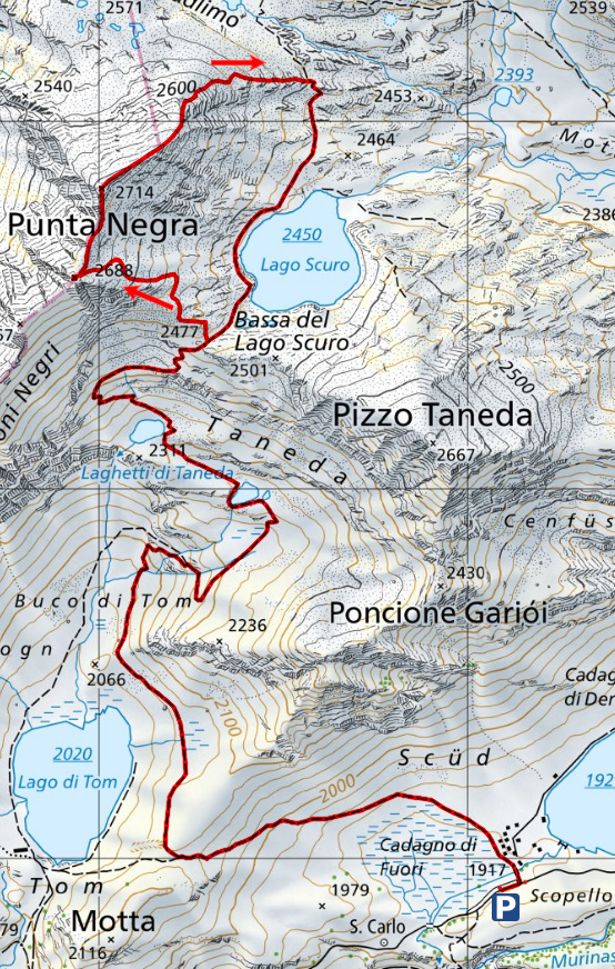 Mappa del percorso