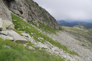 Via di discesa ai laghetti in zona Piròi