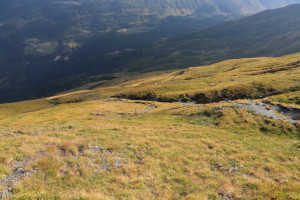 Sentiero che scende alla Capanna Bovarina