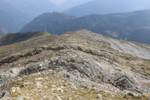 Via di discesa dalla Cima di Garina