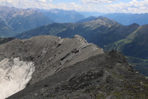 Cresta che scende al Pizzo del Corvo