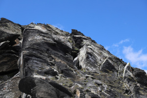 Via di discesa verso il Pizzo del Corvo