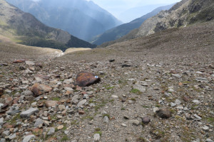 Via di discesa dal Ghiacciaio di Giumello