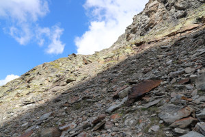 Via di salita al Vogelberg (quota 2900 metri)