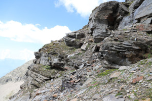Via di salita al Vogelberg (quota 3000 metri)