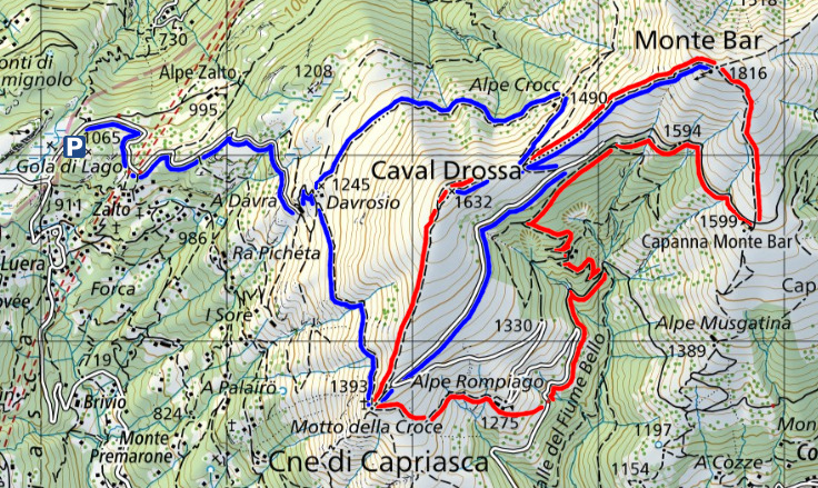 Carte des Variantes