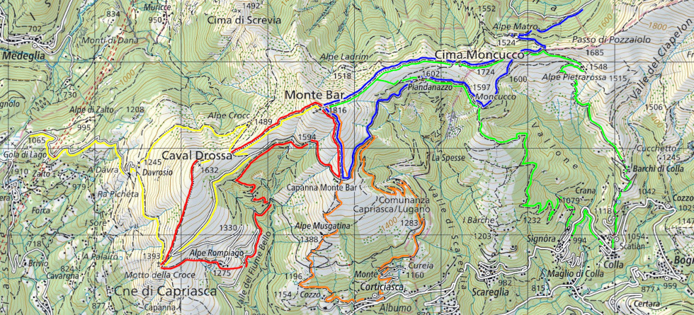 Carte des Variantes